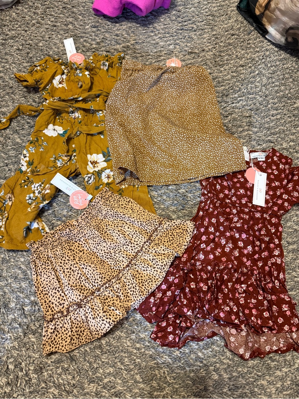 NWT baby girl Baileys blossoms 6-9 month bundle